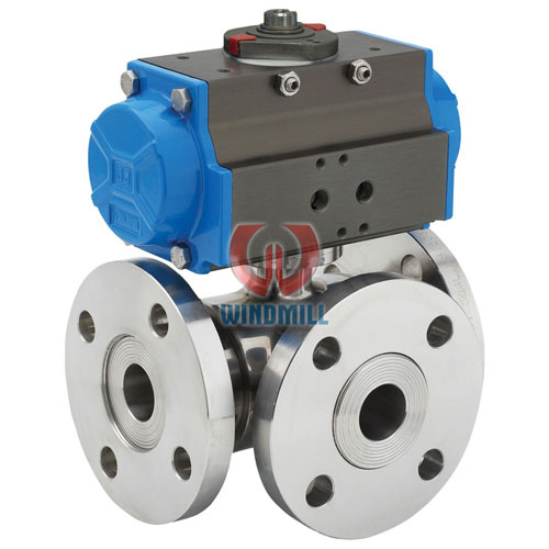 Three way ball valve