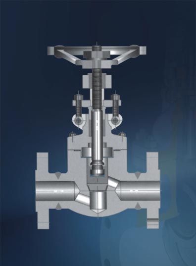 Forged steel globe valve